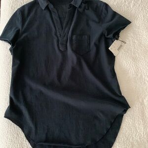 Frank & Eileen NWOT Navy Blue Women's polo Top